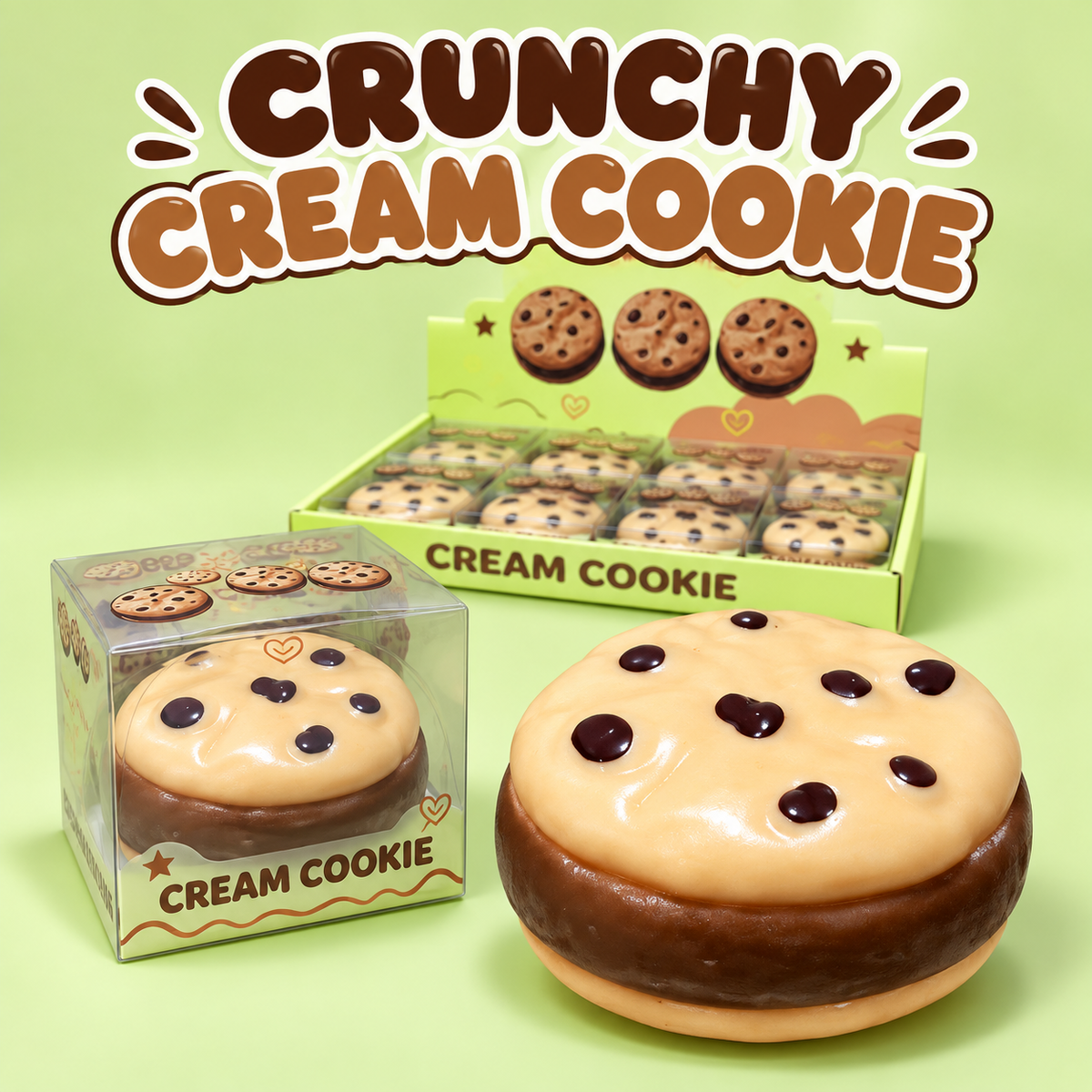Crunchy Cream Cookie ASMR Squishy