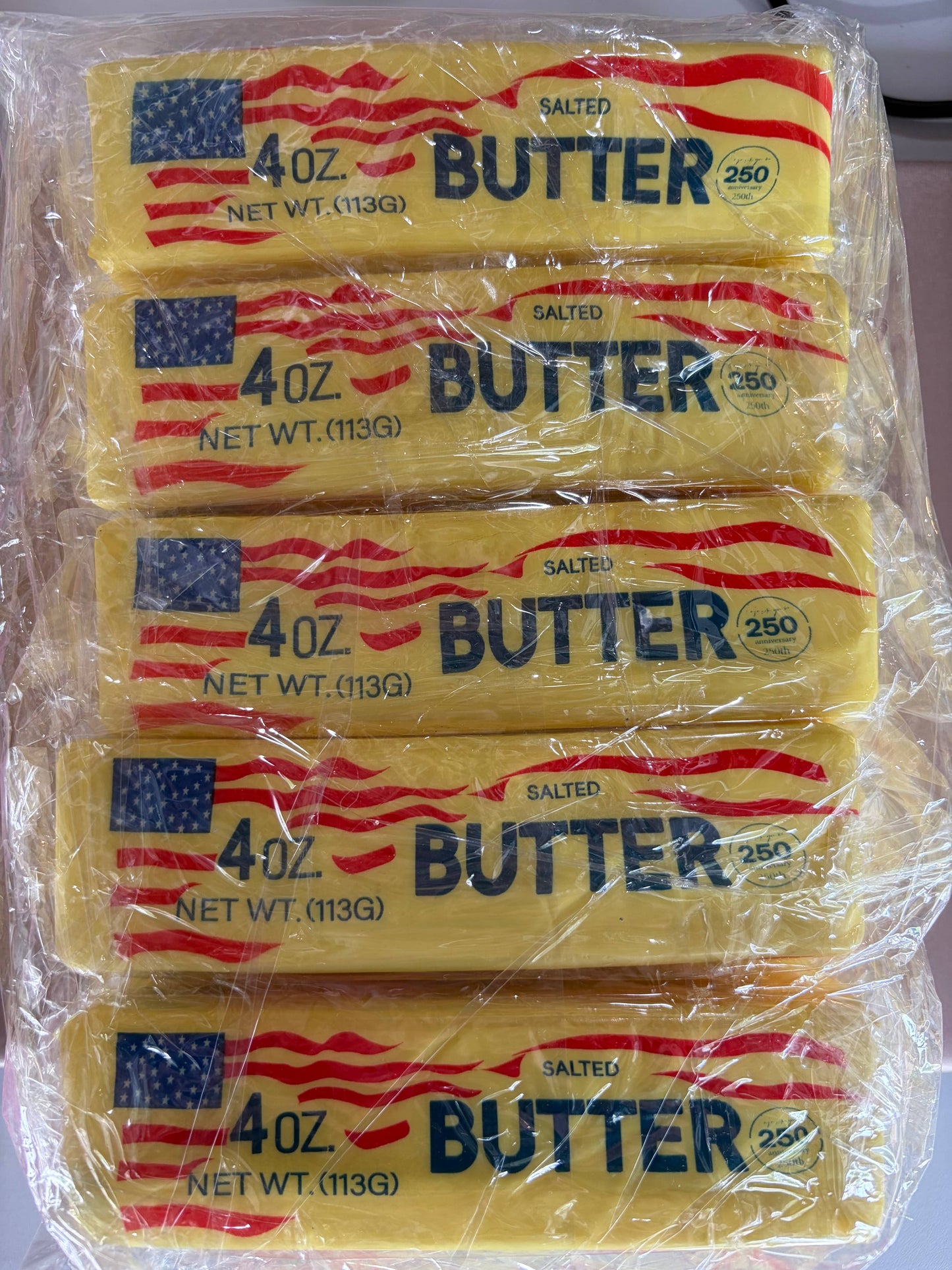 USA Flag Yellow Butter