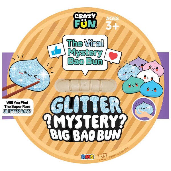 RMS® Crazy Fun™ 7" Bao Bun Mystery Squishy Rare Glitter