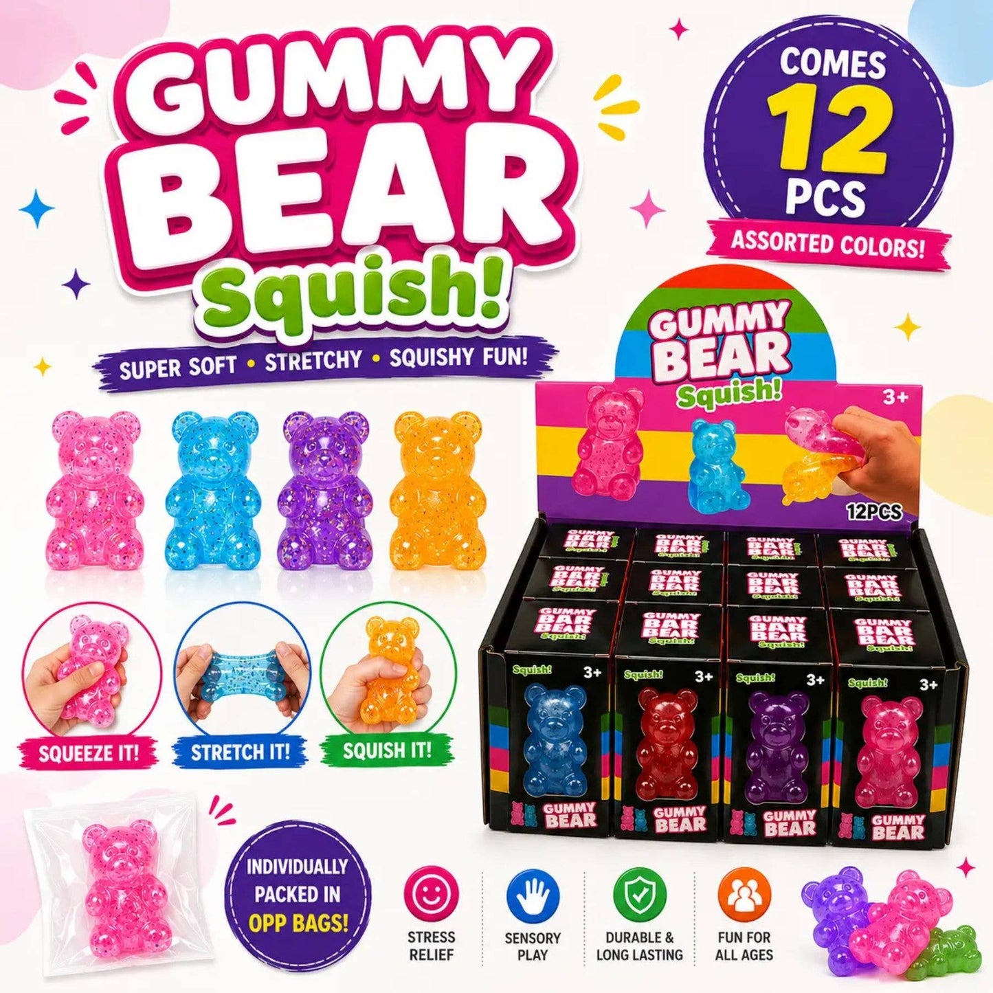 Sugar Squeeze Squishy – Gummy Bear