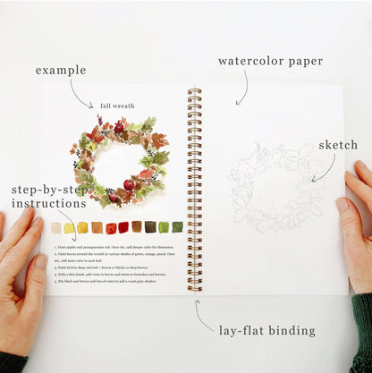 Autumn watercolor workbook