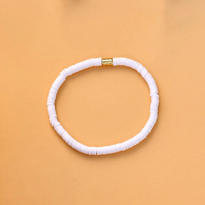 Seascape Stretch Bracelet White