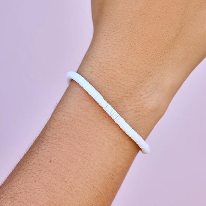 Seascape Stretch Bracelet White