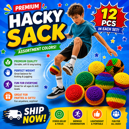 Premium Hacky Sack – Crochet Footbag Set