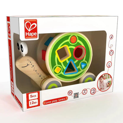 Walk-A-Long Snail Wooden Pull Toy