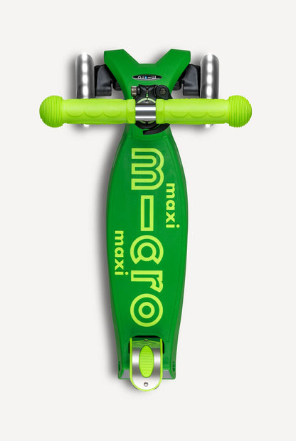 Maxi Deluxe Foldable LED Scooter Green