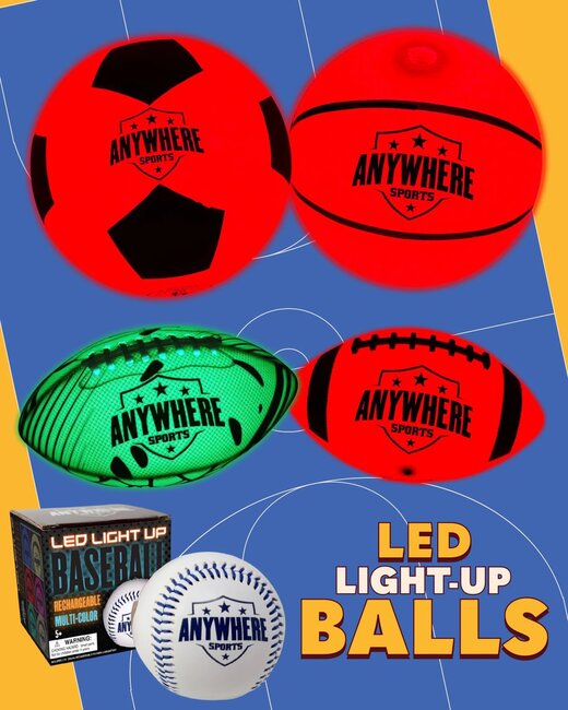 Glow Lightup Football 6in