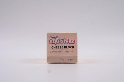 Cheese Cube Slow-Rise Squishy Fidget Toy
