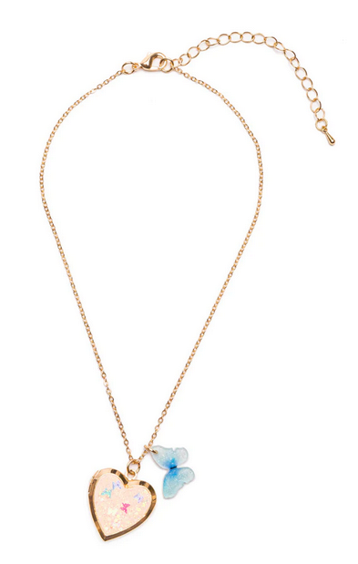 Great Pretenders Butterfly Heart Locket-1
