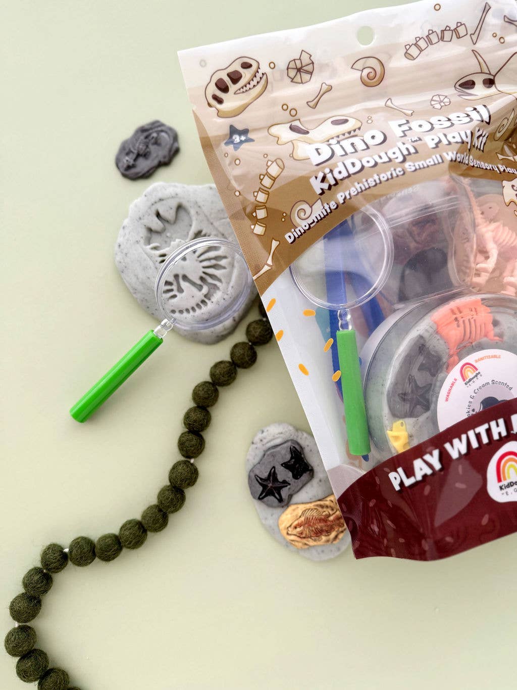 Dinosaur Fossil Dig KidDough Play Kit