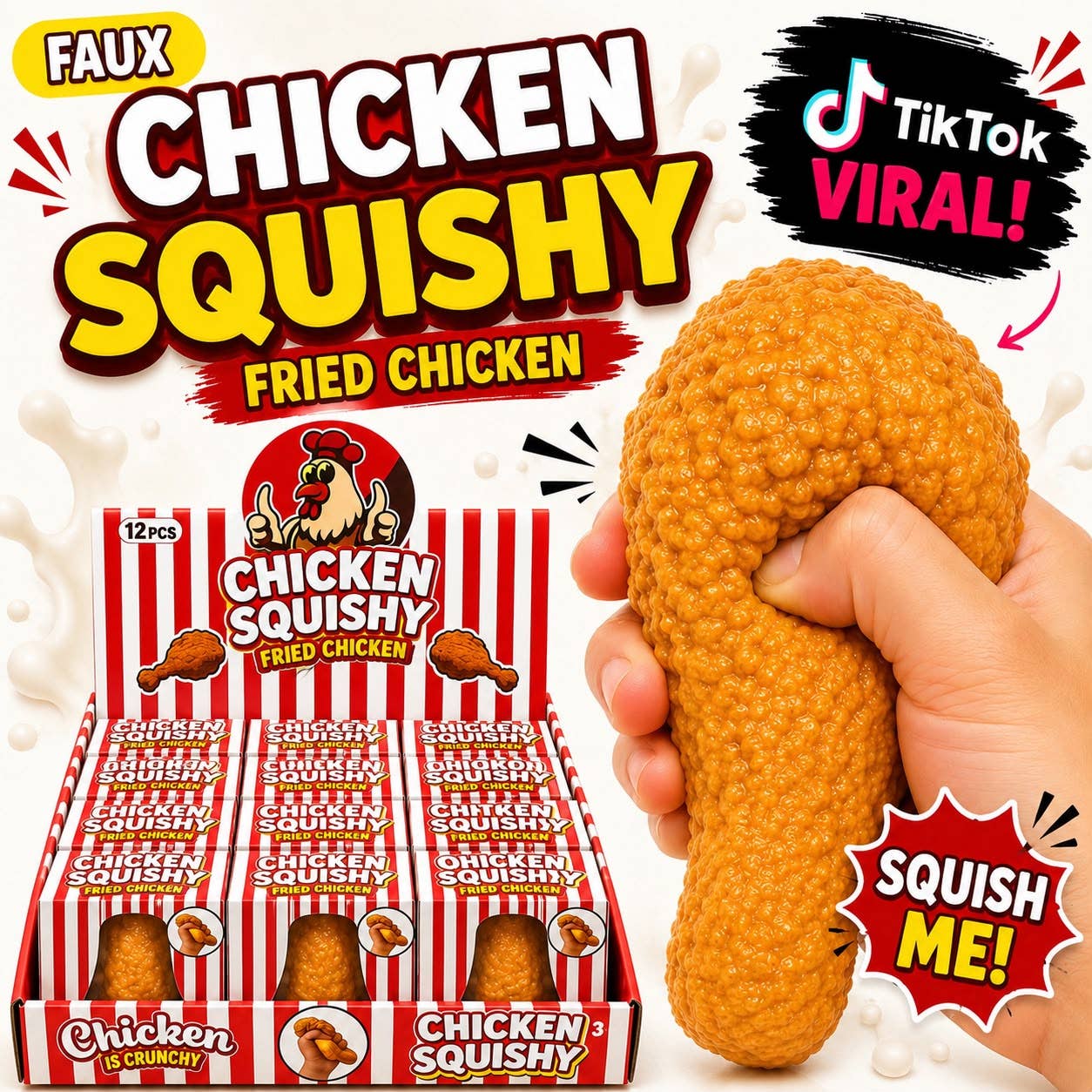 Faux Fried Chicken Squishy