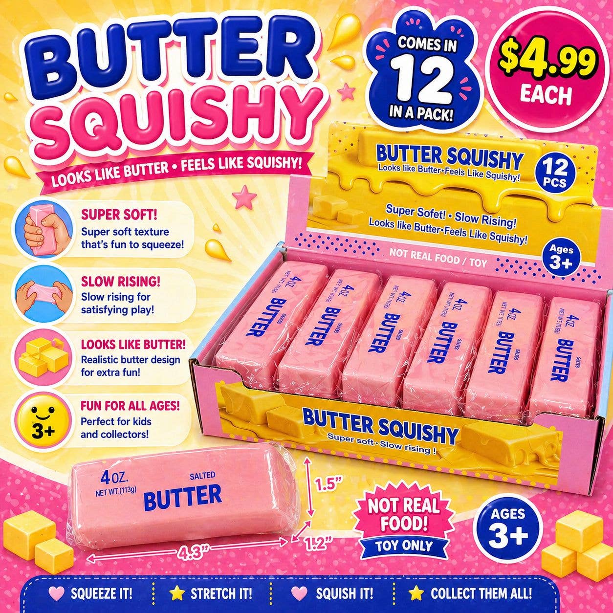 Pink Butter Squishy