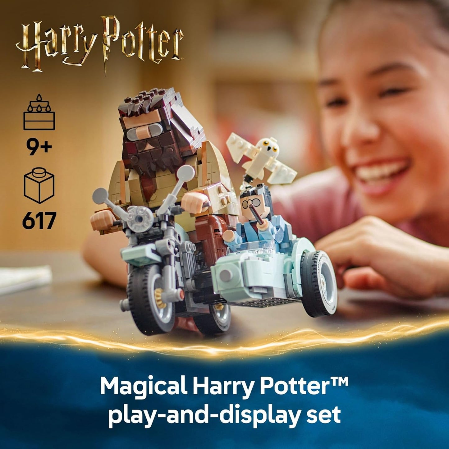 Harry Potter Hagrid  and Harry's Motorcycle Ride