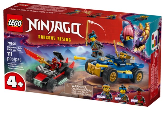 Backa Raca Rouge LEGO Ninjago Rogue Vs. Drix Race Car Duel – Learning Express Toys ...